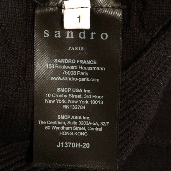 Sandro Paris Black Knit Stretch Skirt - Picture 5 of 6
